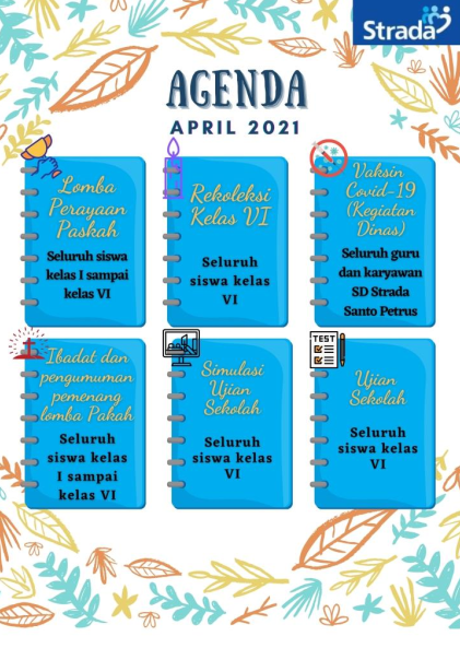 AGENDA KEGIATAN BULAN APRIL 2021