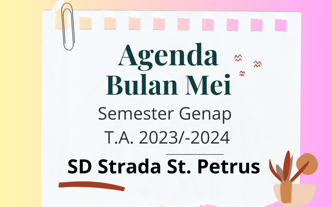 AGENDA BULAN MEI 2024