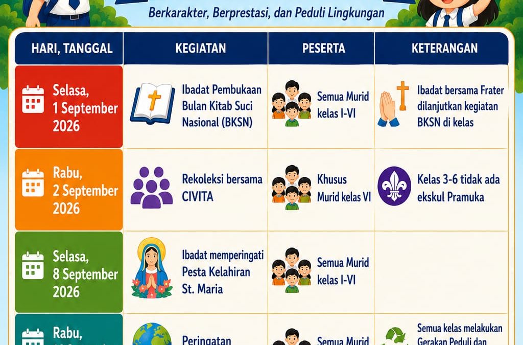 Agenda September 2026